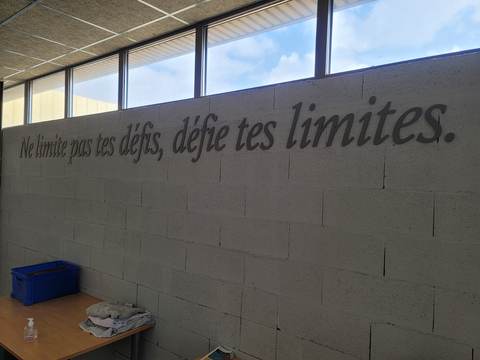 La salle de sport — « Ne limite pas tes défis, défie tes limites »