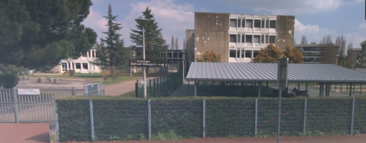 Le collège Alfred Mauguin avant sa reconstruction