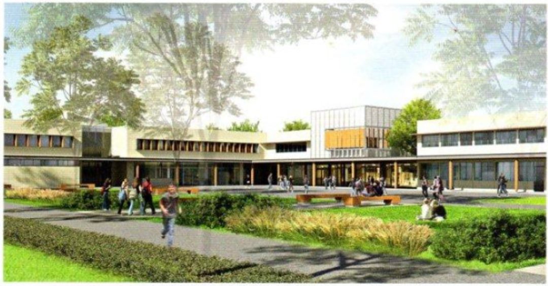 Projet de rénovation du collège, vue architecte